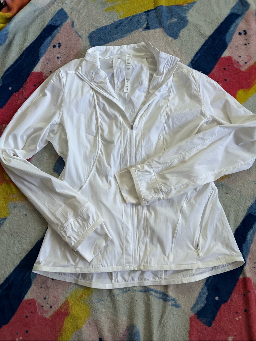 lululemon athletica White Lightweight Zip-Up Jacket